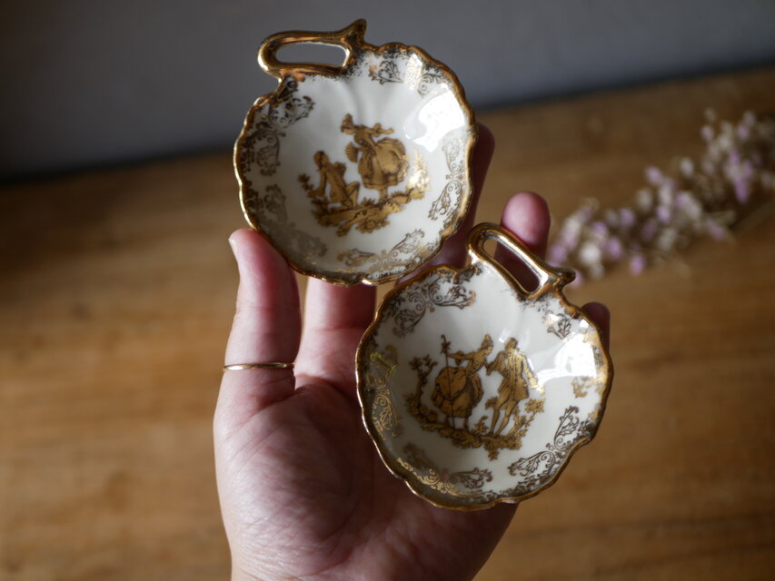 LIMOGES 小さなお皿 リモージュ フランスヴィンテージ ブロカント