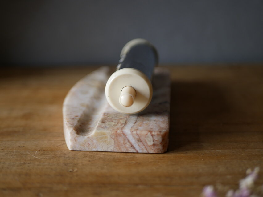 大理石の万年カレンダー フランス語 アンティークカレンダー フランス