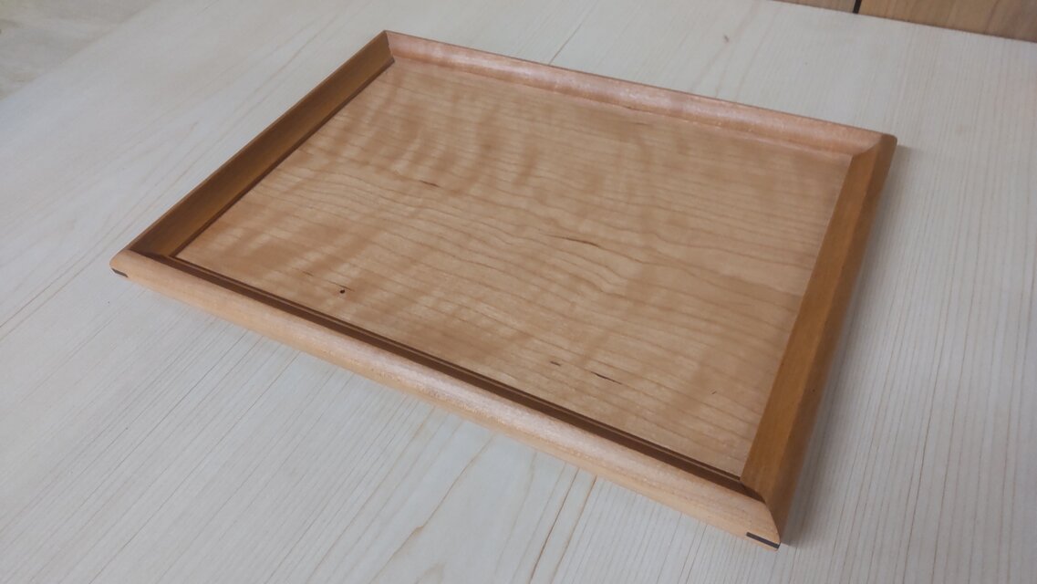 トレイ ブラックチェリー 杢