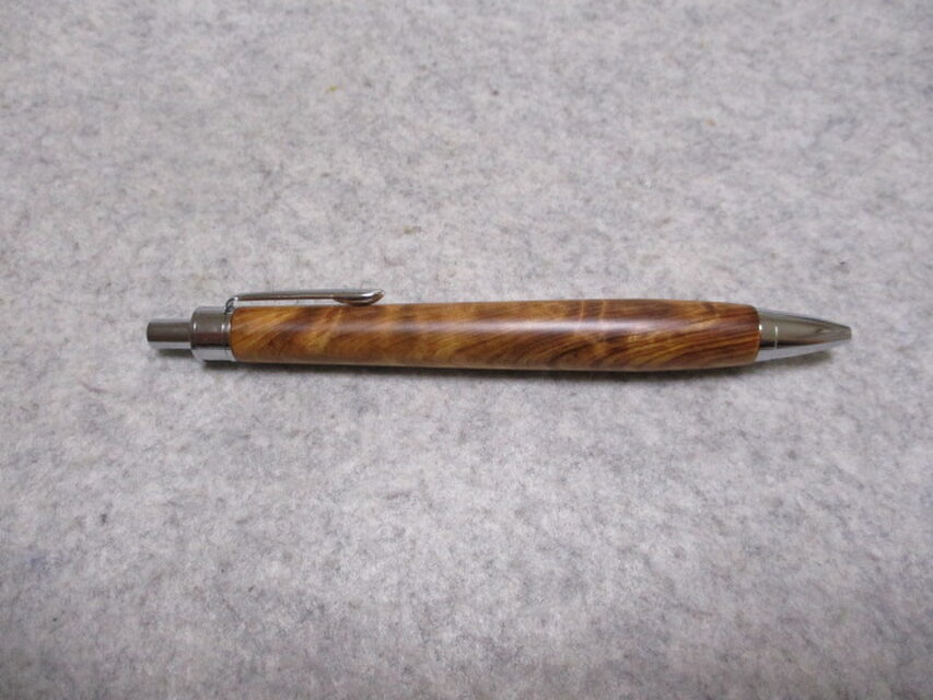 屋久杉 光明杢 蜜蠟ワックス仕上げ 木軸ボールペン(シャープペンシル