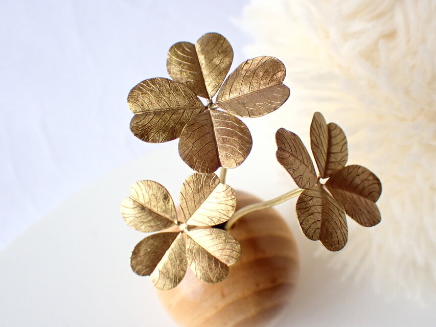 Brass　Leaf　クローバー