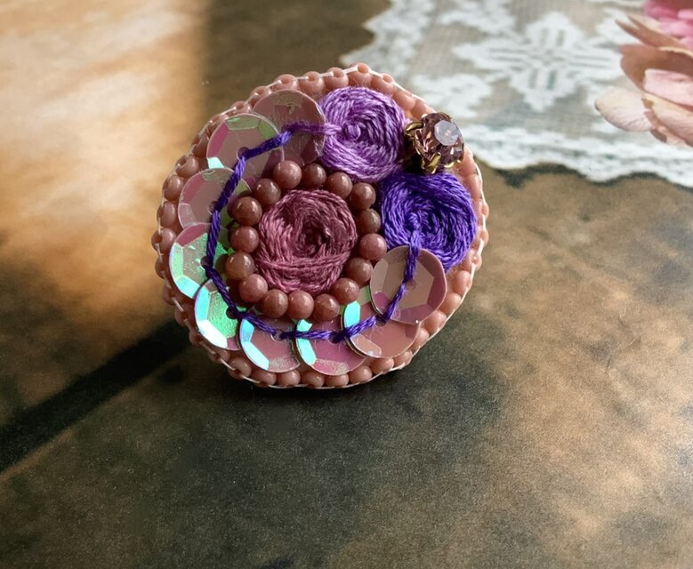 *Always*コスモスカラーのフラワーブローチ