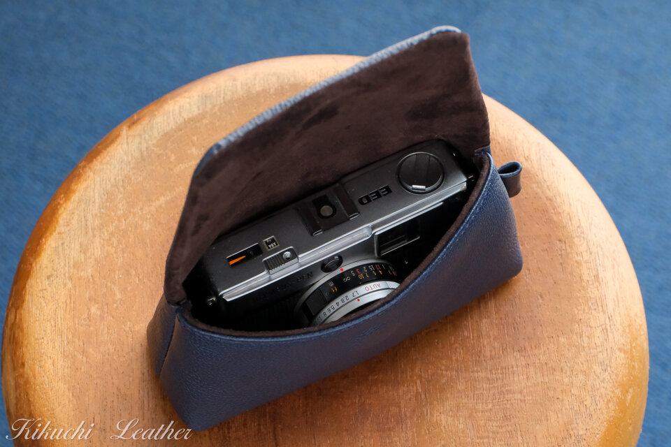 WATERPROOF LEATHER》コンパクトカメラ用レザーカメラケース Large