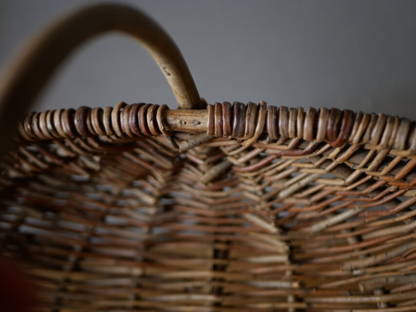 コロンとしたパニエ フランスアンティーク ブロカント