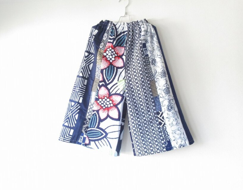 ☆浴衣ガウチョパンツ☆ポケットステッチ♪/31kg080