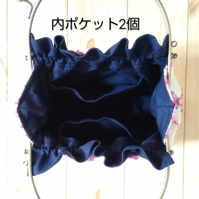 小さめ ベンリーがま口ミニショルダーバッグ ファンシーツイード