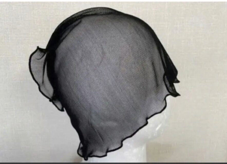 希少ブラックシルク100%レースシングルウェーブ手作りネックウォーマー  