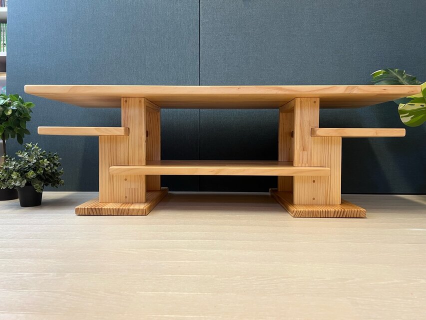 【送料無料】 ローテーブル 木組みたっぷり収納 120cm 45cm パイン 送料無料】 ローテーブル 木組みたっぷり収納 120cm 45cm パイン