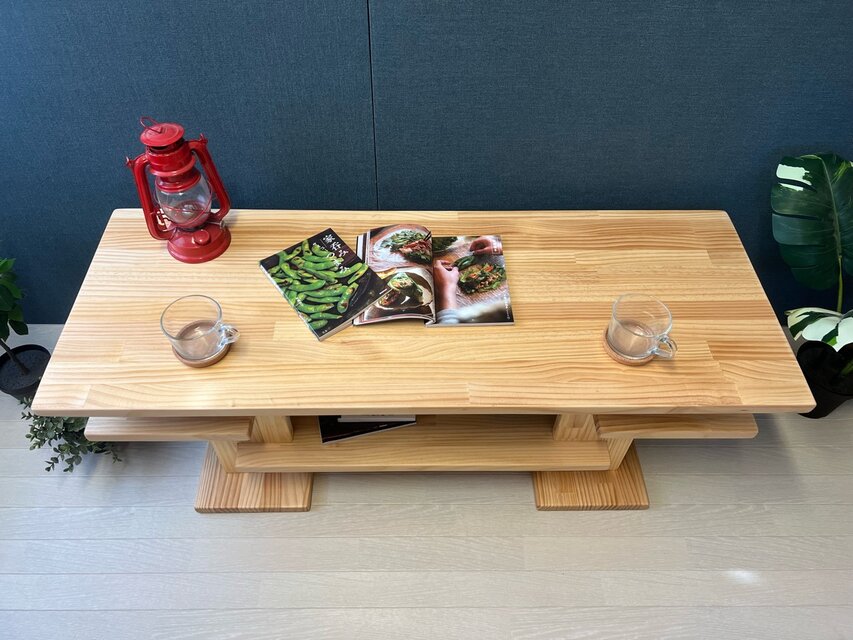 【送料無料】 ローテーブル 木組みたっぷり収納 120cm 45cm パイン 送料無料】 ローテーブル 木組みたっぷり収納 120cm 45cm パイン