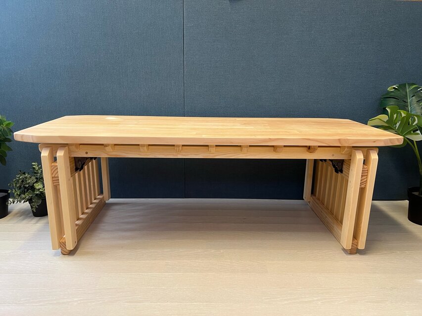 【送料無料】 ローテーブル 木組 やぐらテーブル 120cm パイン 折り畳み式 送料無料】 ローテーブル 木組 やぐらテーブル 120cm 45cm パイン