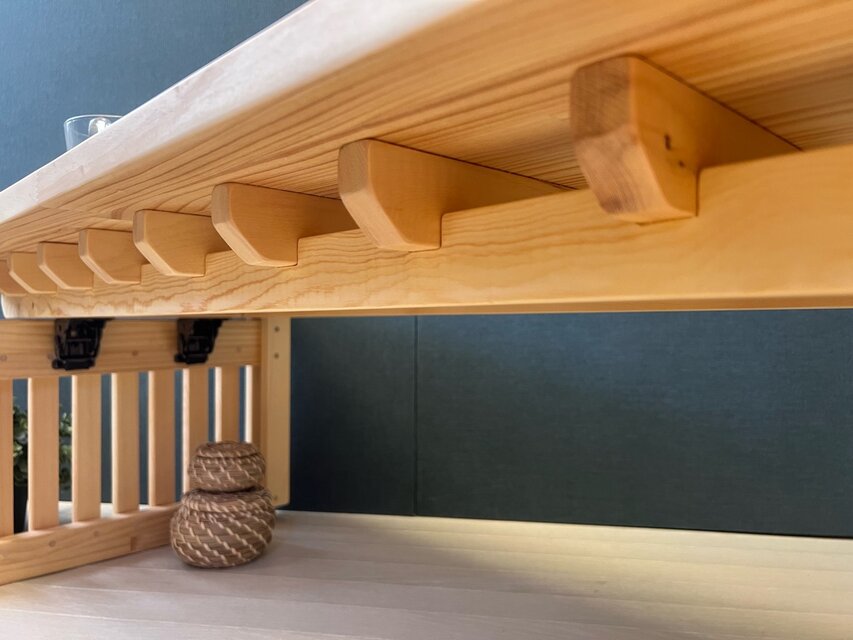 送料無料】 ローテーブル 木組 やぐらテーブル 120cm 45cm パイン