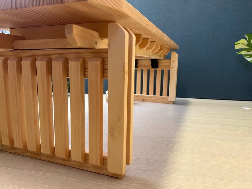 送料無料】 ローテーブル 木組 やぐらテーブル 120cm 45cm パイン