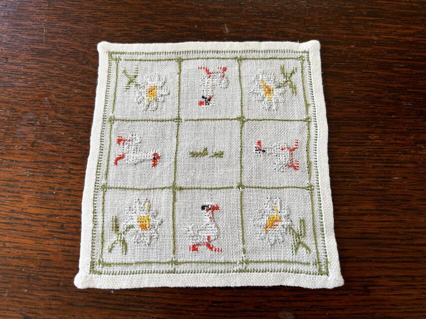 刺繍ミニクロス　スコーネ