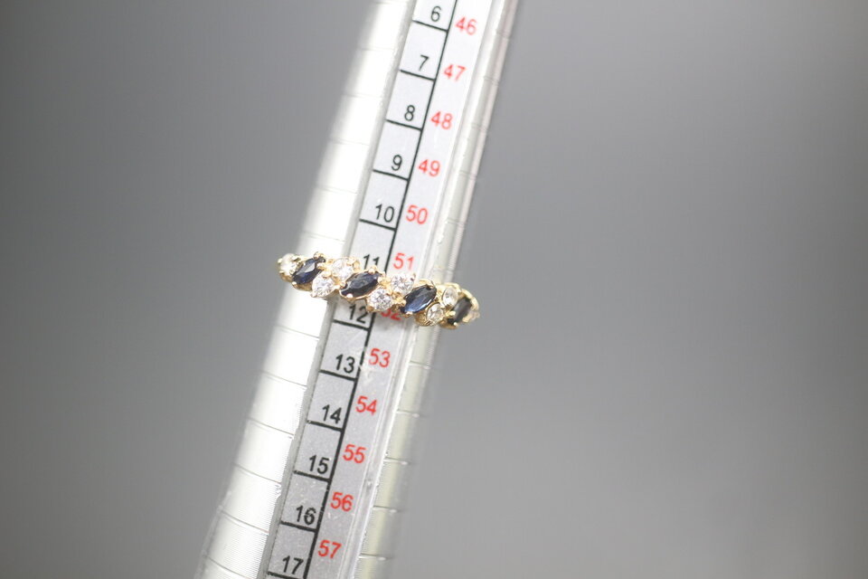 ビンテージ 英国 イギリス 1985年 天然 コランダム サファイア