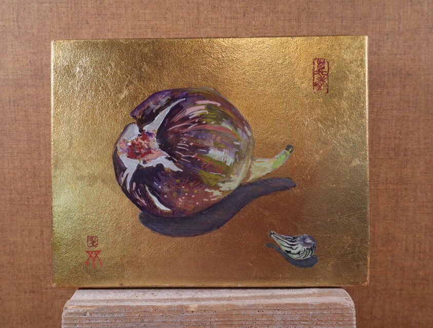 テンペラ「いちじく」