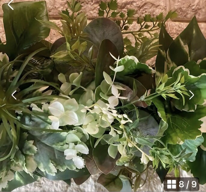 光触媒 人工観葉植物 ウォールグリーン フェイクグリーン 壁掛け 5056