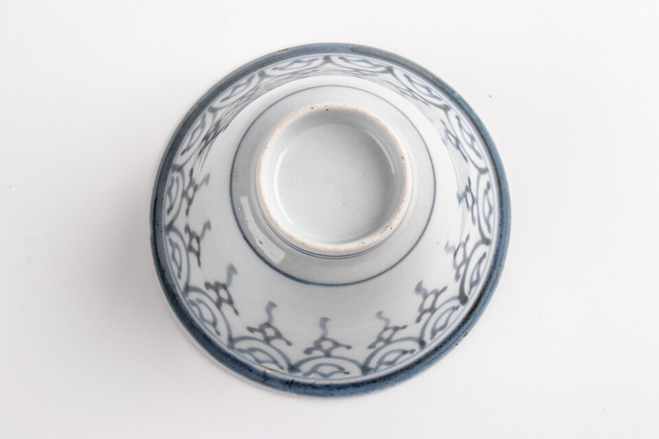 古伊万里 染付瓔珞文 向付 1客 江戸後期 E233A 個体B | iichi 日々の