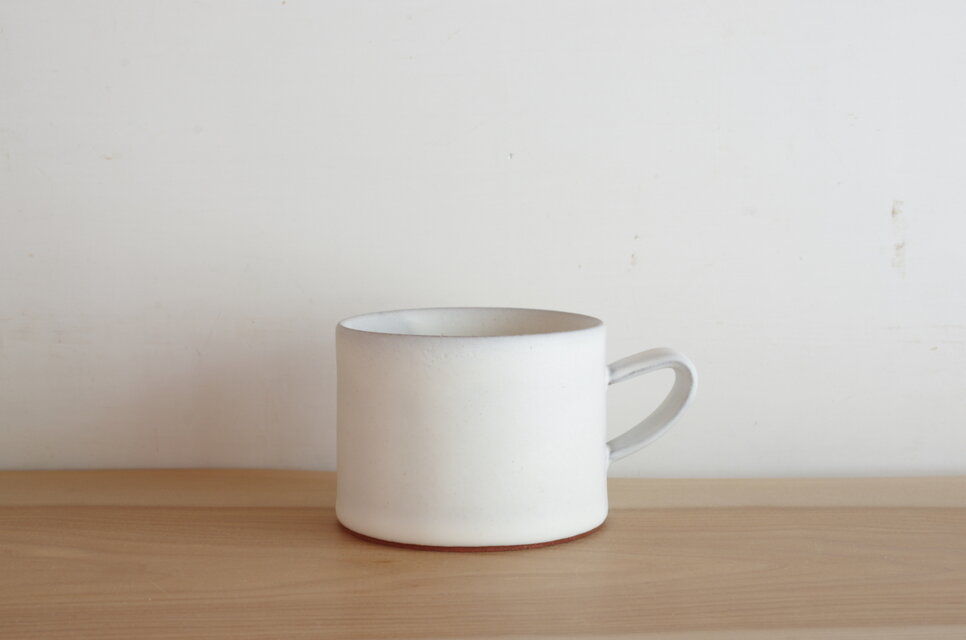 スープマグ・layered・マット・白