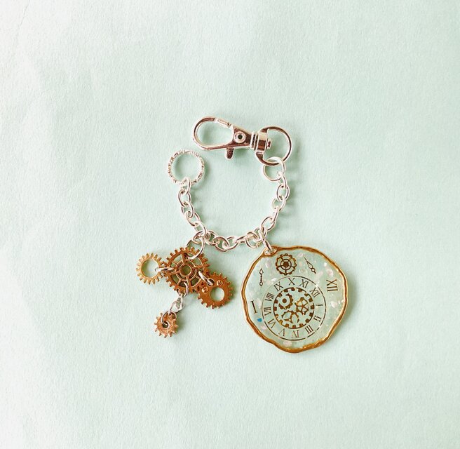 スチームパンク　Steampunk♥バッグチャーム・アンティーク調…一点もの…15号　