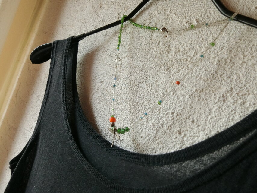 ＊古のネックレス＠カレンシルバーチャーム＋ヴェネチアの古いビーズいろいろ＋アジアの古いビーズなど