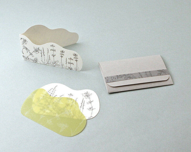 山野草のダイカットカード＊002