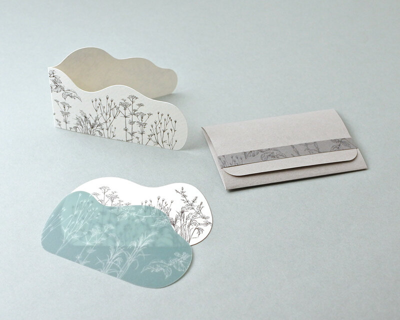 山野草のダイカットカード＊004