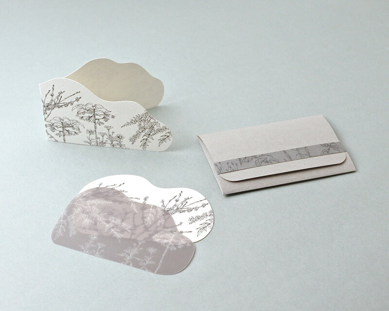 山野草のダイカットカード＊005