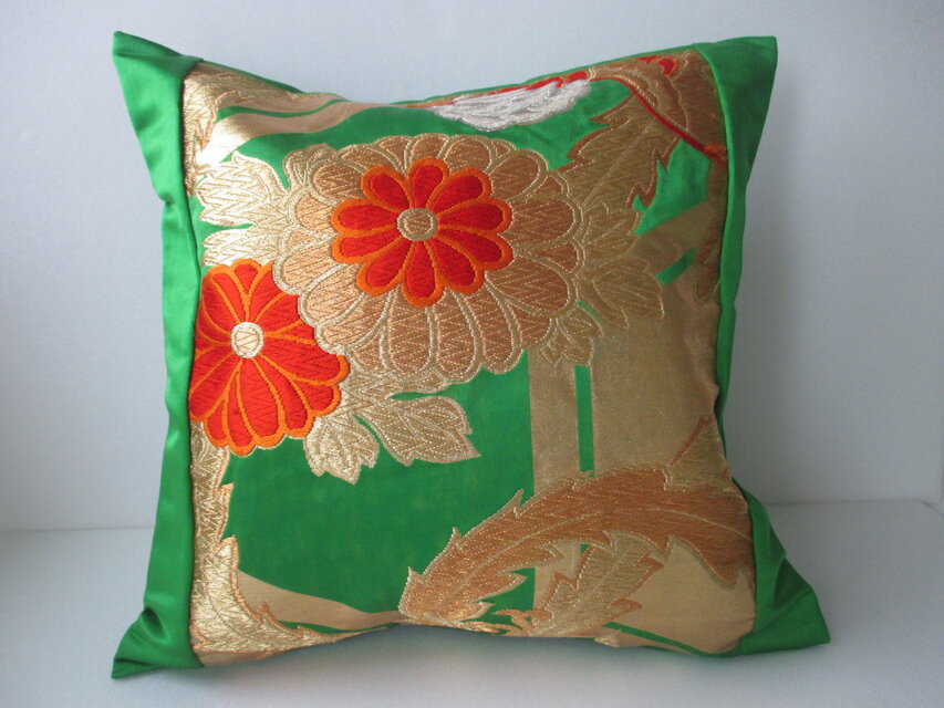 u149 裏地付 帯 クッションカバー 座布団カバー ファスナー