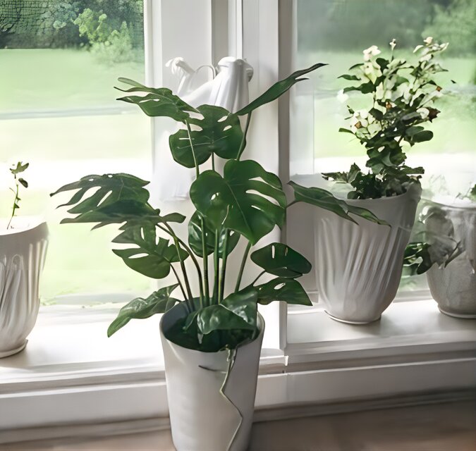 光触媒 人工観葉植物 ウォールグリーン フェイクグリーン pモンステラ 