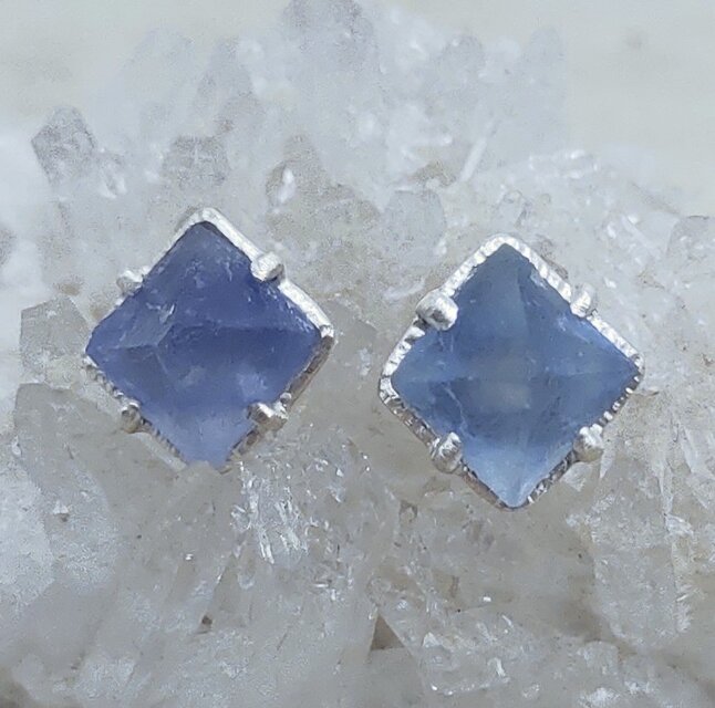 ブルーフローライト＊925 pierce