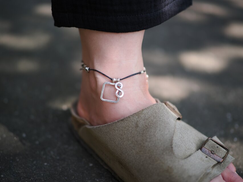 Karensilver- code anklet | iichi 日々の暮らしを心地よくする