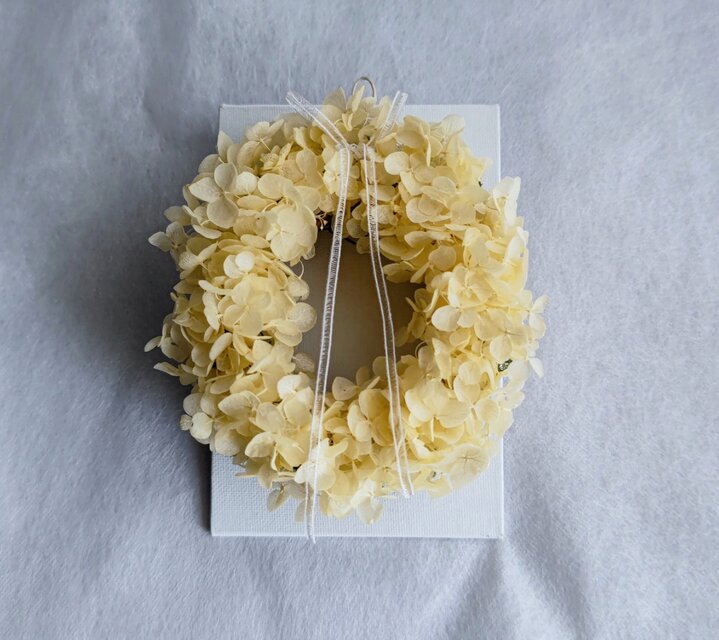 mini canvas wreath （lemon）