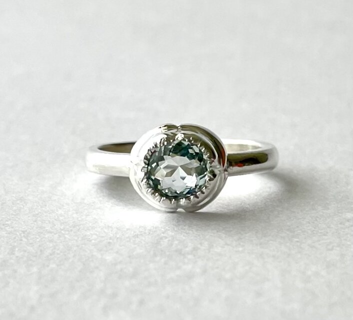 アクアマリンのSVリング