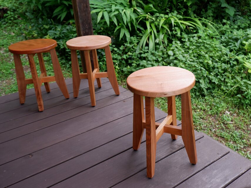 楓（かえで）スツール　無垢材 楓（かえで）スツール 無垢材