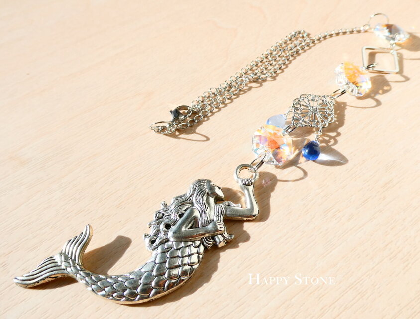 ⭐︎スワロフスキーのサンキャッチャー⭐︎ハンドメイド⭐︎ スワロフスキーも♪/2本セット*シンプルなサンキャッチャー