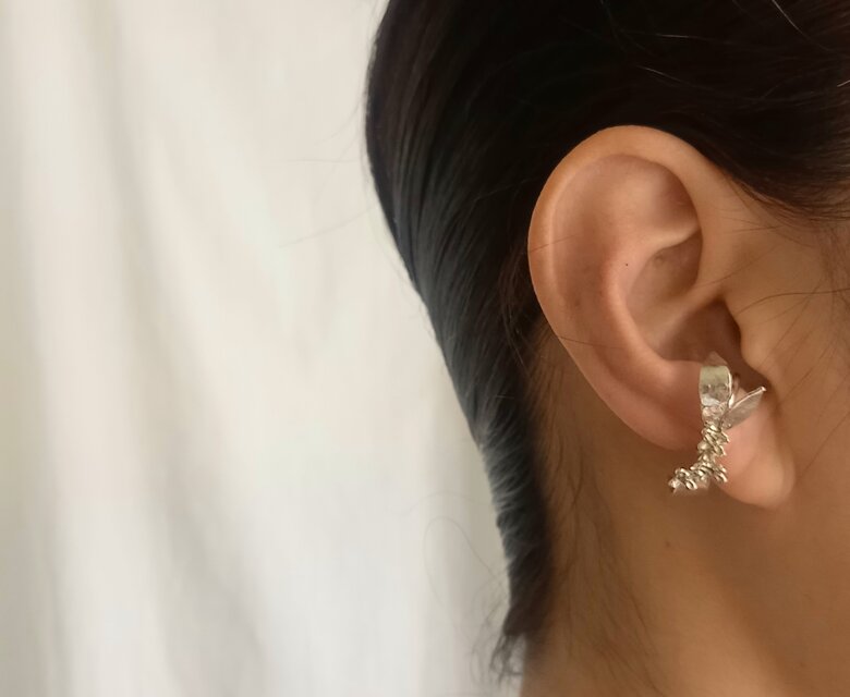 Utoka  ☆ silver   金木犀 イヤーカフ  b