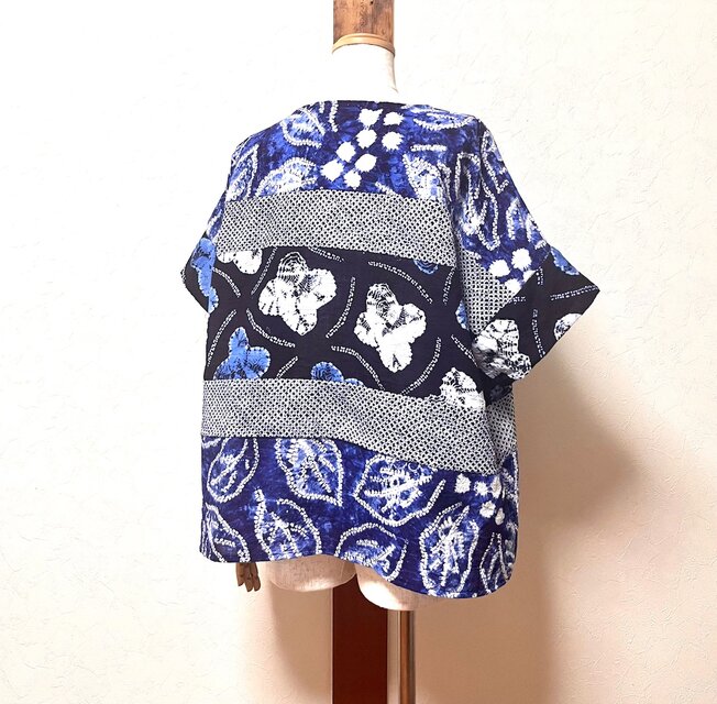 有松絞り パッチワークトップス | iichi 日々の暮らしを心地よくする