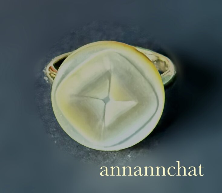 【イタリア製　ビンテージ　シェル　デザイン　リング】