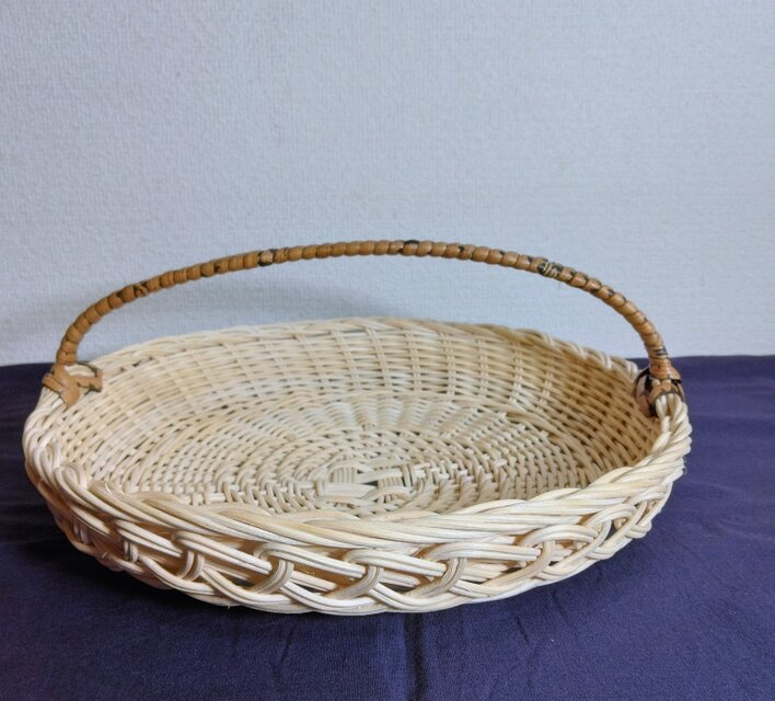 籐の手つき籠ミニ　76