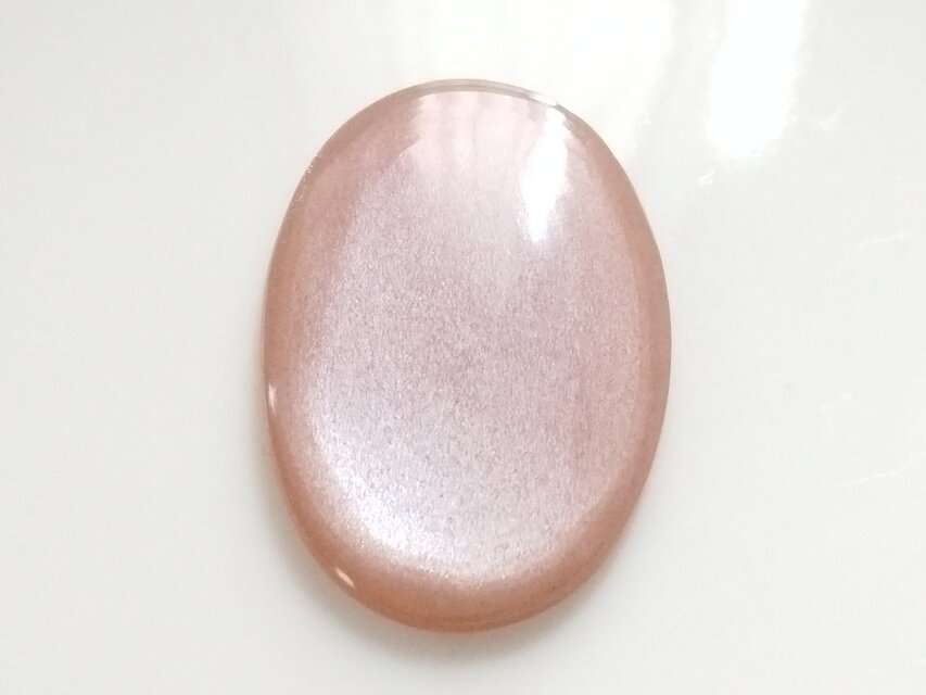 ピーチムーンストーン　36x23mm　ルース