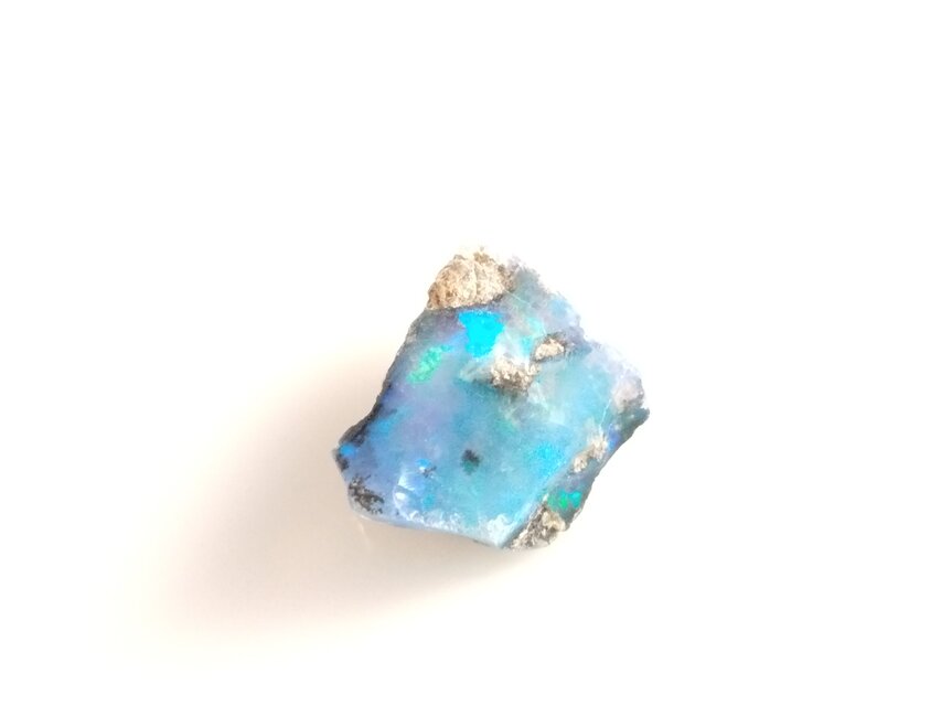 【30CT】エチオピア　プレシャス　オパール　原石　透明　青　鉱物標本　ウェロ産 30ct エチオピア オパール 青 透明 ブルー 原石 鉱石 標本