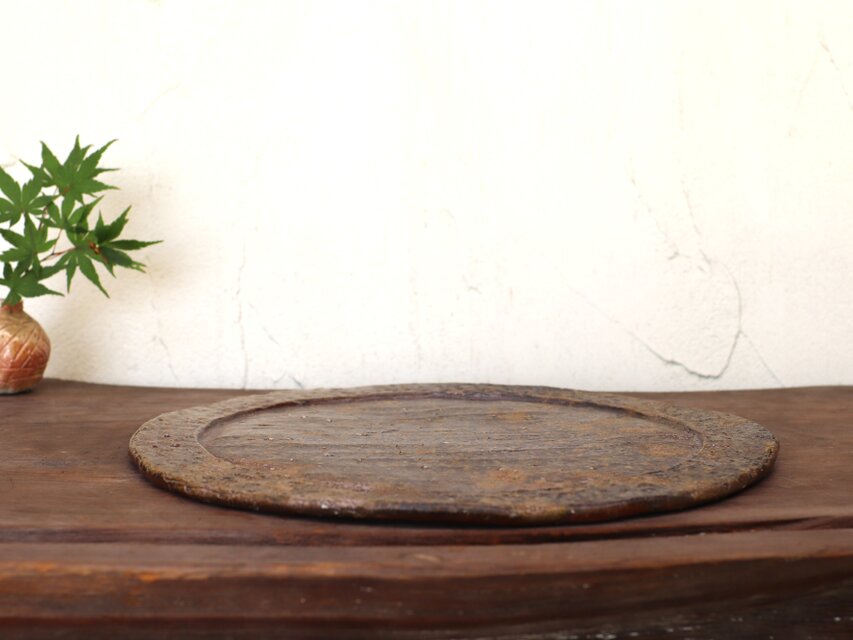 備前焼 皿(約26cm) sr4-082 | iichi 日々の暮らしを心地よくする