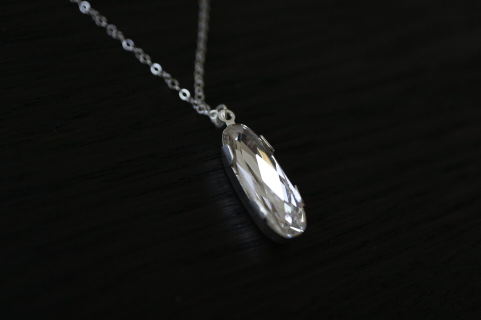 輝く氷のネックレス　sterling silver