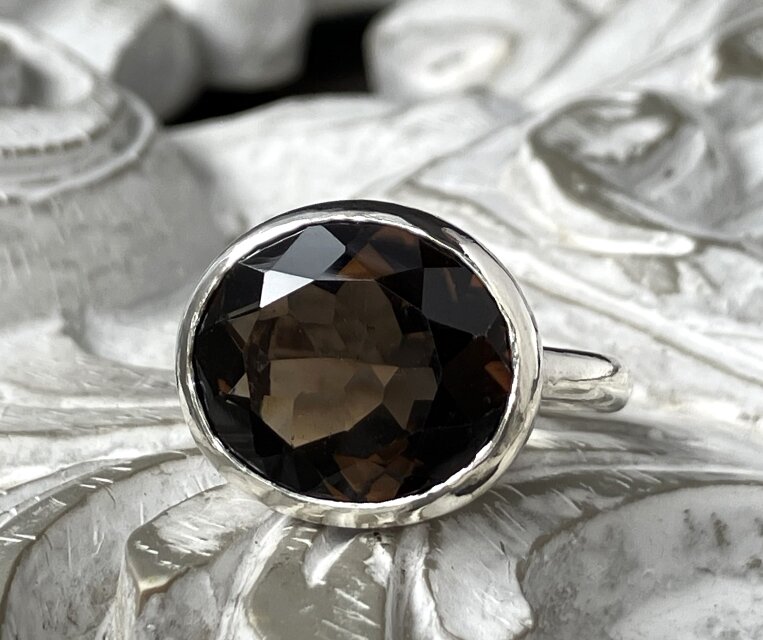 スモーキークォーツ・リング（silver925）