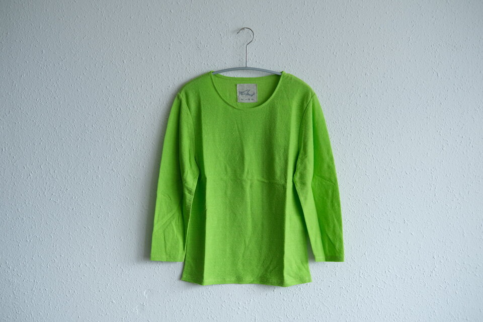 リネンコットンアンダーウェア　7分袖（レタス・レディースSサイズ）