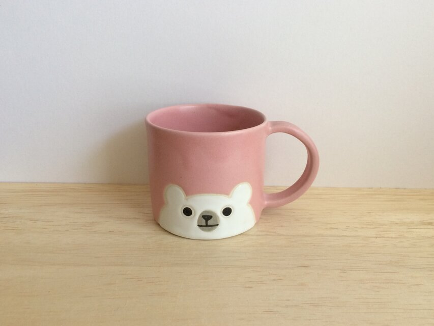 シロクマのマグ（ピンクA）