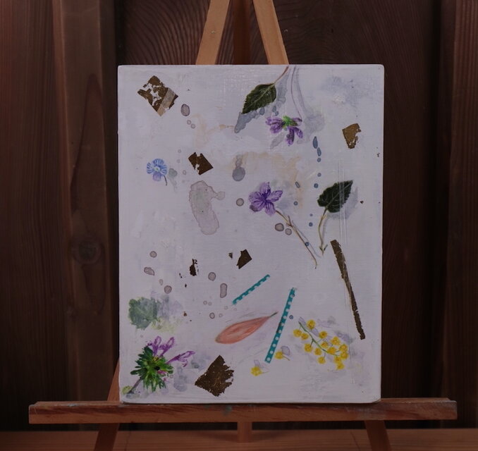 アクリル「春の訪れ」