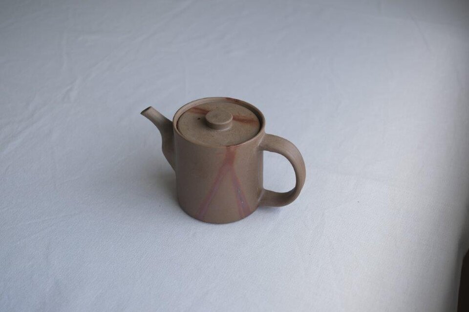 備前火だすきポット・縦長