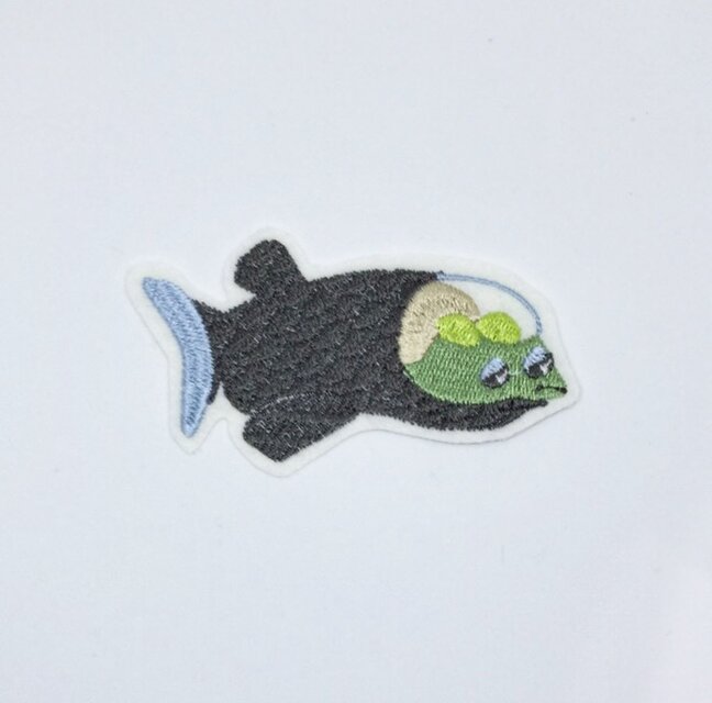 刺繍ワッペン■デメニギス■深海魚