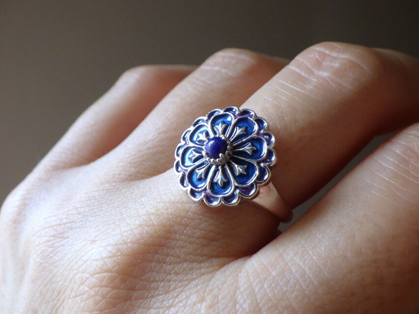 SVラピス矢車草のリング